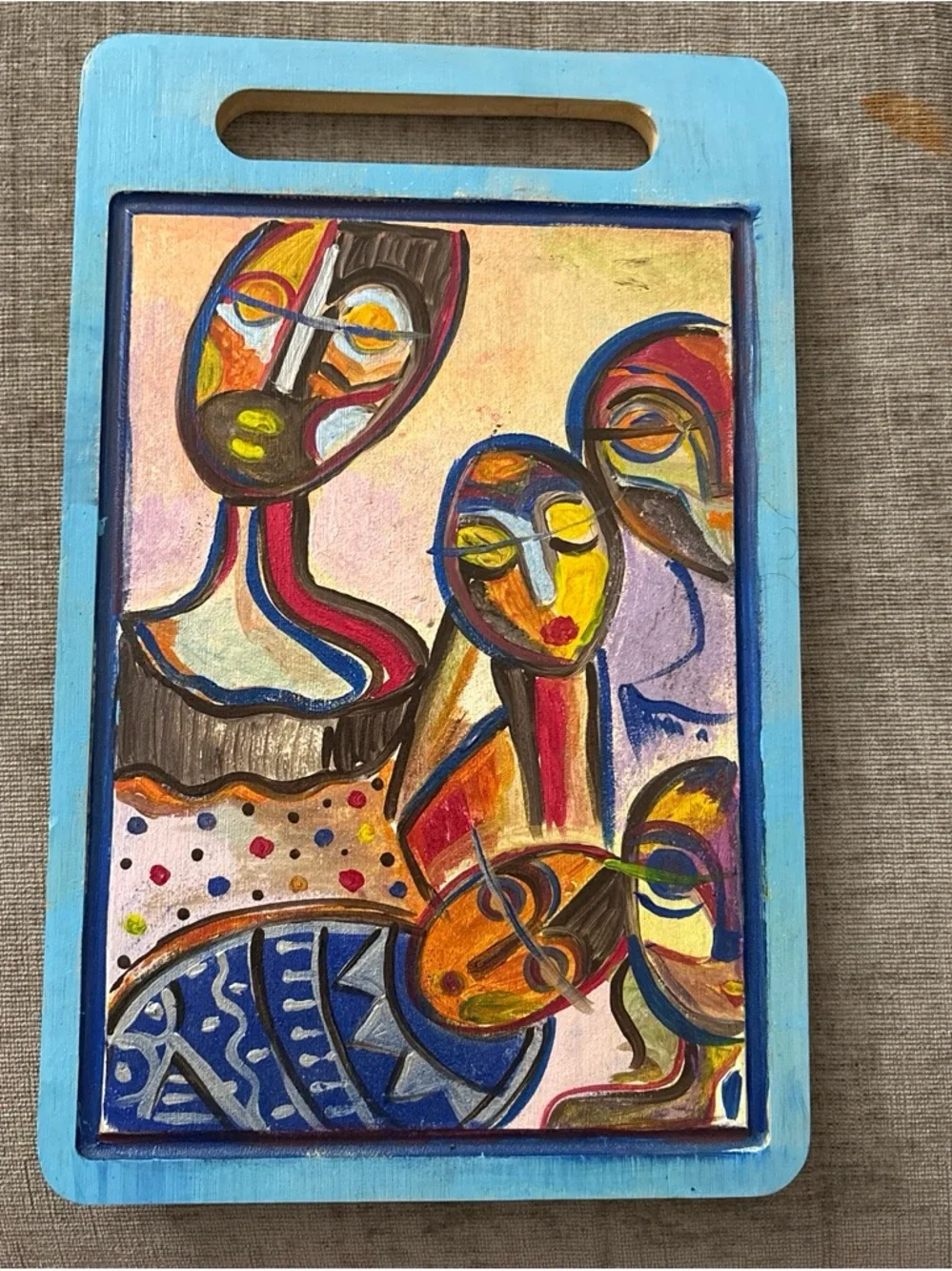Handmade hand painted